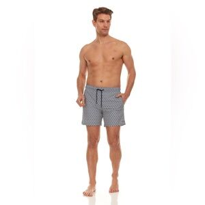 HARMONQLO‎ Fogo Swim Trunks Compression Lining blue black white New With Tags